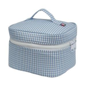 Pink Gingham Train Case