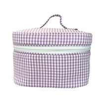 Pink Gingham Train Case