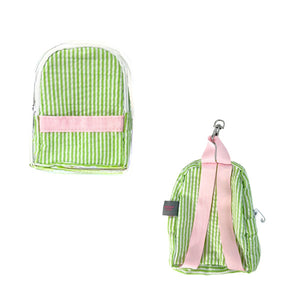 Sweet Pea Seersucker Teeny Tiny Backpack