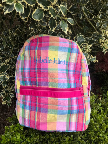 MINT Small Backpack Popsicle Plaid