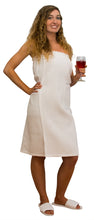 White Cotton Waffle Spa Wrap