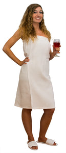 White Cotton Waffle Spa Wrap