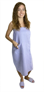 Lavender Cotton Waffle Spa Wrap