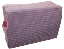 Waffle Cosmetic Pouch Large Light Pink