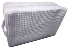 Waffle Cosmetic Pouch Large White