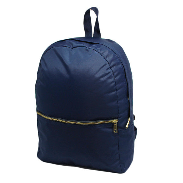 MINT Medium Backpack Navy Nylon Brass