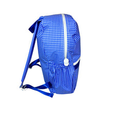 Electric Blue medium backpack with pockets