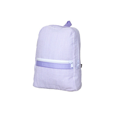 MINT Small Backpack Lilac Seersucker