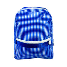 MINT Small Backpack Electric Blue Gingham