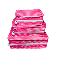 MINT Stacking Set Packing Squares Flamingo Pink Gingham