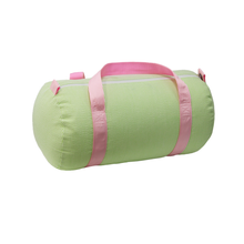 MINT Sweet Pea Seersucker Medium Duffle