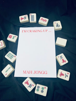 Mah Jongg Note Pad - I'm Cracking Up ... Mah Jongg