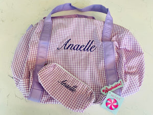 MINT Small Backpack Lilac Gingham