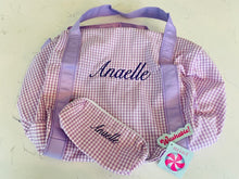 MINT Button Bag Lilac Gingham