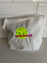 Pickleball Gusseted Zip Cosmetic Pouch