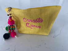 Canasta Queen themed yellow pouch