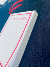 Canasta themed Notepad with Red Border-CANASTA QUEEN