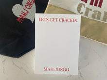 Mah Jongg Note Pad -LETS GET CRACKIN MAH JONGG