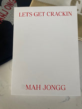 Mah Jongg Note Pad -LETS GET CRACKIN MAH JONGG