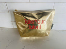 Canasta Themed Metallic  Gusseted Pouch TAKE YOUR TALON