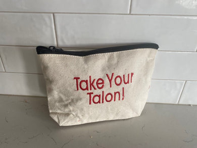Canasta Themed 8 inch Gusseted Pouch TAKE YOUR TALON