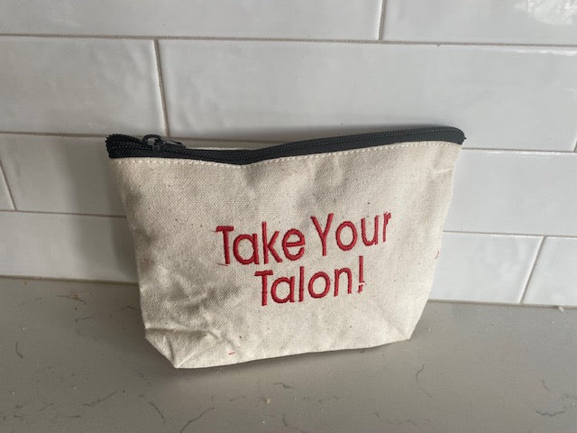Canasta Themed 8 inch Gusseted Pouch TAKE YOUR TALON