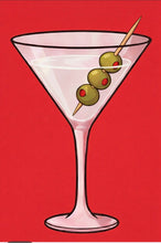 Red Martini  themed playing cards - 2 Deck Set