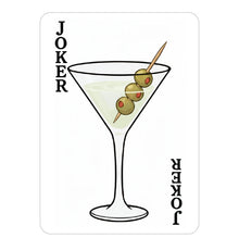 Green Martini themed playing cards - 2 Deck Set