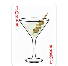 Green Martini themed playing cards - 2 Deck Set