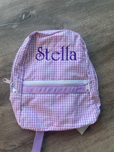 MINT Medium Backpack Lilac Gingham