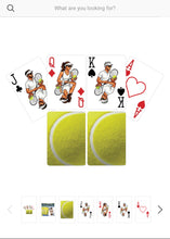 Tennis themed playing cards - 2 Deck Set