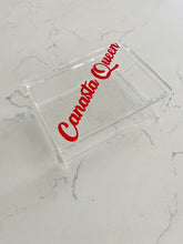 Canasta Themed Acrylic Small Catch All flip Lid Box
