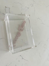 Canasta Themed Acrylic Small Catch All flip Lid Box