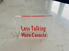 Canasta Themed Acrylic Napkin Holder Less Talking More Canasta