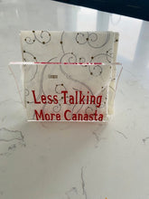 Canasta Themed Acrylic Napkin Holder Less Talking More Canasta