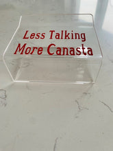 Canasta Themed Acrylic Napkin Holder Less Talking More Canasta