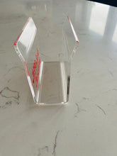 Canasta Themed Acrylic Napkin Holder Deal Open Meld Out