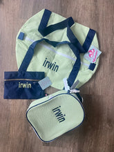 MINT Grasshopper Seersucker Medium Duffle