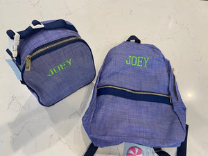 MINT Navy Chambrey Medium Duffle