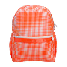 MINT Small Backpack Atomic Orange Gingham