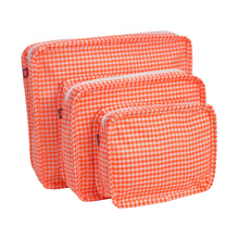 MINT Stacking Set Packing Squares Atomic Orange Gingham