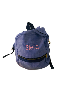 MINT Medium Backpack Navy Chambrey