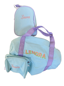 Mermaid Seersucker Weekend duffle
