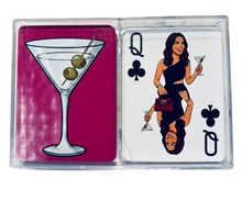 Magenta Martini themed playing cards - 2 Deck set