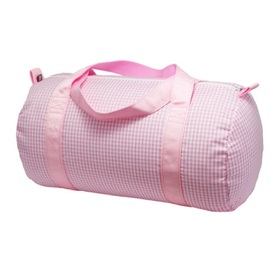 MINT Pink Gingham Medium Duffle