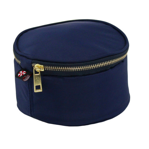 MINT Button Bag Blue Brass