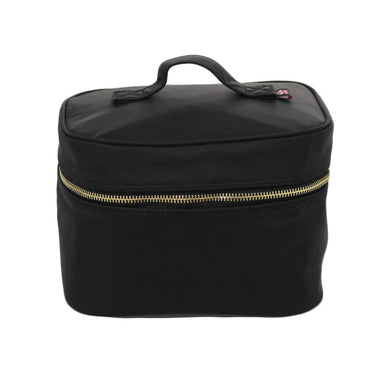 Black Nylon Brass Train Case