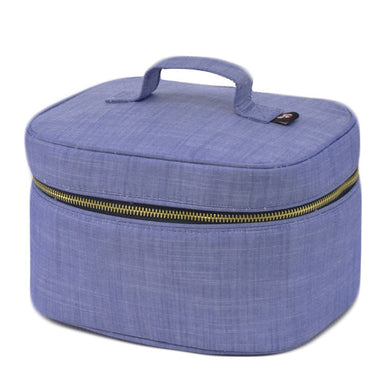 Navy Chambray Train Case