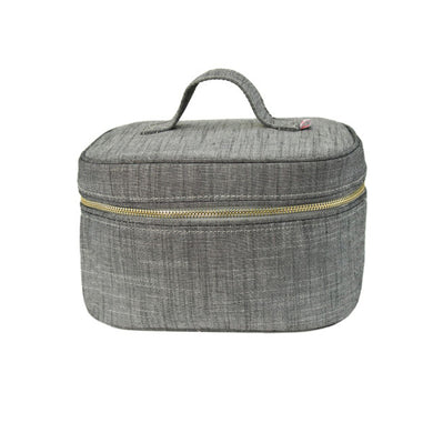 Grey Chambray Train Case