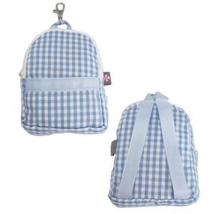 Blue Gingham Teeny Tiny Backpack